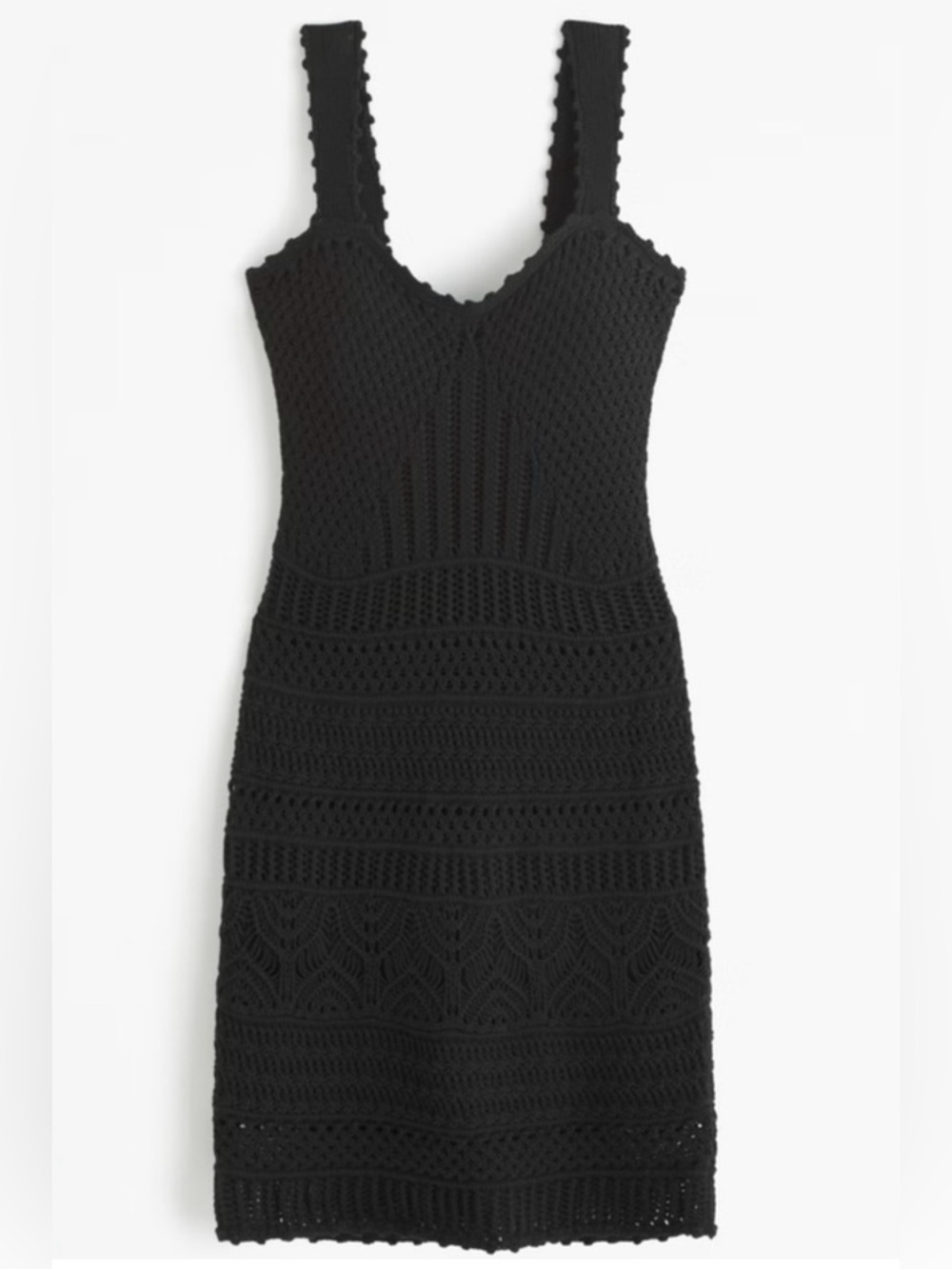 NWT Abercrombie & Fitch Crotchet Black Dress